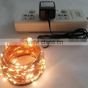 Warm White LED Light Strings 100-240Vac Adapter EU Plug thumbnail-4