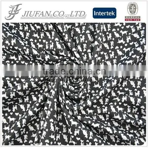 Jiufan Textile Good Quality Printing Polyester Spandex Roma /Ponte Roma Stretch Lycra Knitted Fabric For Garment Shaoxing thumbnail-2