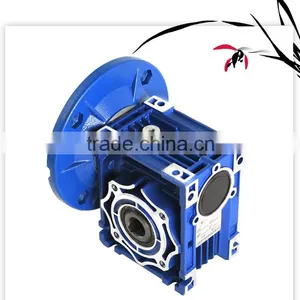 Aluminum Alloy Cast Iron Housing Double Stage NMRV/NMRW025-150 Worm Speed Reducer Helical Gearbox Geared Motor B5 IEC Flange thumbnail-2