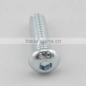 Blue White Zinc Hex Socket Botton Head Cap Screw ISO7380 thumbnail-1