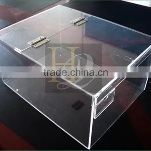 China Manufacturer Acrylic Material Acrylic Candy Cake Box With Removable Lid Removable Cover thumbnail-1