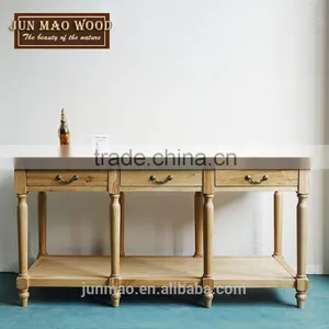 Minimalist Furniture Wooden Table With Three Drawers Furniture Hobby Lobby thumbnail-1