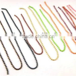 1.5DC Faceted Decoration Brass Ball Chain in NEON Colours thumbnail-1