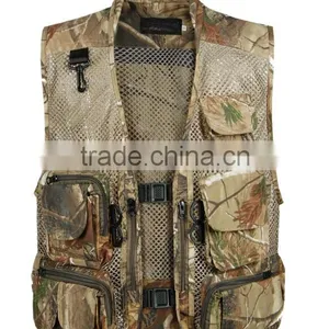 Custom Man Camo Fishing Vest thumbnail-1