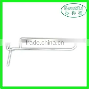12'' Chrome Double Wire Pegboard Hook thumbnail-1