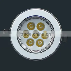 7W High Power Recessed Aluminum Led Down Light 2700k Warm White CE & RoHS Compliant thumbnail-1