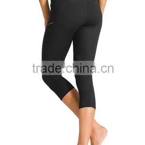 Cropped Women Yoga Pants for Running Sports Yoga Top Quality Lady Compression Leggings thumbnail-3