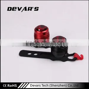 2016 Popular Colourful Silicone LED Bicycle Light With Battery thumbnail-2
