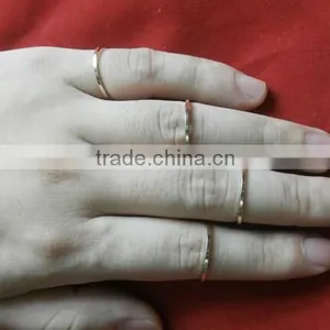 Women Gold Plated Rings Above Knuckle Midi Ring thumbnail-1