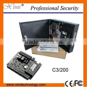 ZK C3-200 Package B Card Access Control Pane With Power Supply Metal Box and Battery Function TCP/IP 2 Doors Access Controller thumbnail-1
