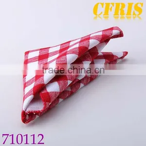 Small Handerchief 21*21cm,Grid 100% Cotton Handerchief thumbnail-1