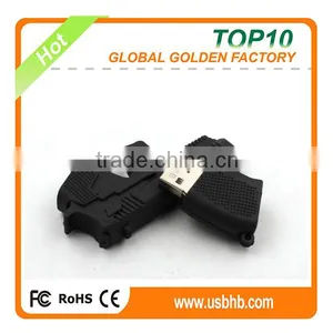 High Quality Lastest Design Gun Shape Pvc Customized Usb Stick thumbnail-4