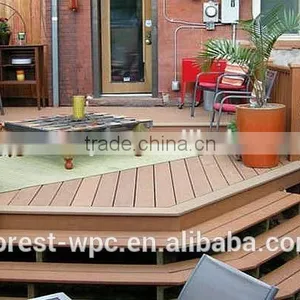 Anti-slip Waterproof Outdoor Use Deck Flooring Private Garden Use Synthetic Deckings thumbnail-1