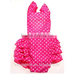 Different Fashionable Baby Wholesale Party Frock Design Ruffle Dress Pattern Elegant New Born Rompers 2016 thumbnail-4
