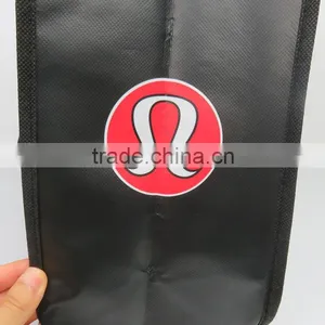 King Size Black Lululemon Reusable Tote Bag thumbnail-4