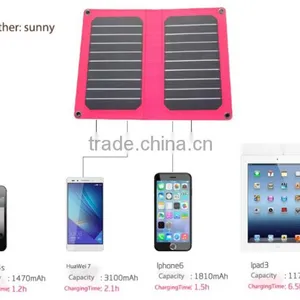 Leather Case Photovoltaic Solar Charger USB 2.0 Output for Smartphone thumbnail-5