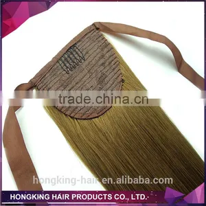 100% Human Hair Ponytail Claw Clip Ponytail Human Hair Extension thumbnail-4