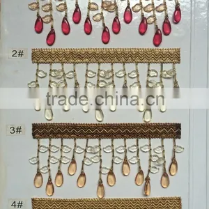 [YZLACE] Tassels Lace Curtains Wholesale 10075 thumbnail-1