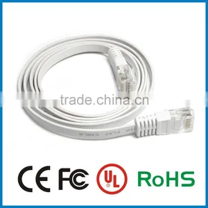 Shenzhen High Quality 4p 32awg 7/0.08 Copper Wire Cat5e Utp Flat Cable With Rj45 Connector thumbnail-5