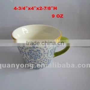 11OZ Decaled V-shape Tea Mug With Painting Handle thumbnail-1