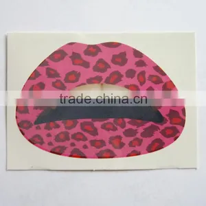 Wholesale Custom English Flag Water Transfer Temporary Lip Tattoos Sexy Waterproof Lip Sticker Non-toxic Lip Tattos Quality Choice thumbnail-4