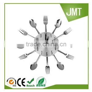 Creative Modern Cutlery Kitchen Decoration Wall Clock Spoon Fork Silent Sweep Wall Clock thumbnail-1