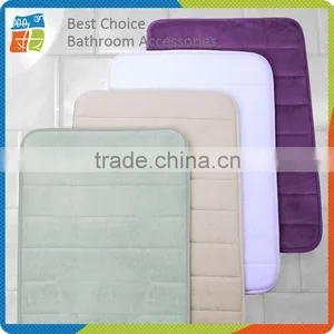 Solid Color Memory Foam Bath Mat thumbnail-1