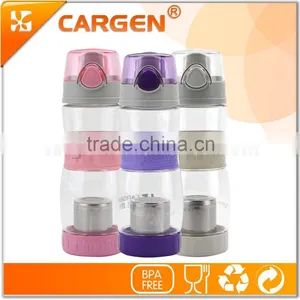 China Supplier Hot Sale Portable Flip Lid Bottle With Tea Infuser thumbnail-4