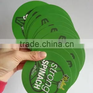 Green Color Printed Round Stickers thumbnail-2