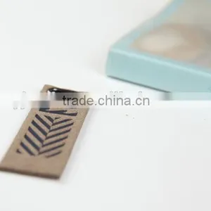 Custom Logo Clothing Faux PU Leather Patch for Denim thumbnail-2