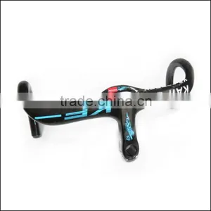 2016 Mountain Bikes Carbon Handlebar Mtb Road Bike Accessories Bicycle Parts Grips With Stem Kaifeng Brands BH2210 thumbnail-5