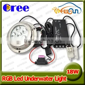 IP68 100% Waterproof RGB Led Underwater Light, Beautiful Decoration 18w Boat Led Light thumbnail-1