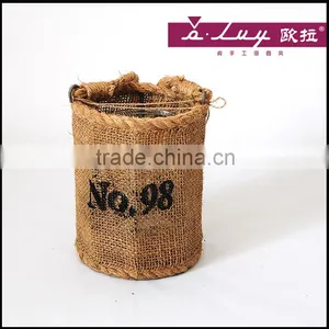 Hanging Jute Lantern Outdoor Lantern for Garden thumbnail-1