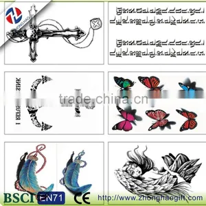 Fashion Temporary Water Transfer Body Tattoo Sticker for Decoration thumbnail-4