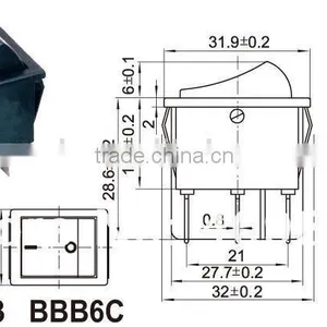 Chzjcz/on-off-on Rocker Switch,rocker Switch 4 Pin On-off,carling Rocker Switch thumbnail-2