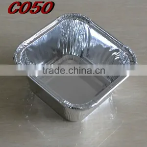 110ml Small Square Aluminium Food Container thumbnail-1