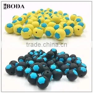 The Lovely Baby Teething Toys Heart Round Bead Silicone Beads thumbnail-2