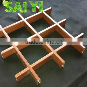 High Quality Hot Sale Beautiful Aluminum Alloy Grate Ceiling Tile thumbnail-2