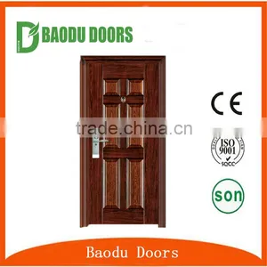 2016 New Style Cheap Security Exterior Steel Door Commercial Double Steel Doors thumbnail-5