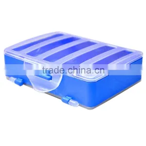 12.8 * 10 * 3.7cm Double Sided Transparent Visible Plastic Fishing Explosion Hook Set Box 10 Compartments thumbnail-4