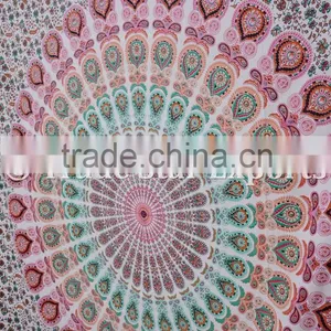Indian Mandala Hippie Bohemian Wall Decoraiton Cotton Ethnic Wall Hangings Tapestry thumbnail-4