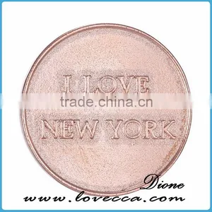 Jewelry Rose Gold Coinlocket Interchangable Coin Holder Necklace thumbnail-2