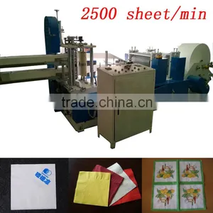 2500 Piece High Speed 2layers Output Table Napkin Machine thumbnail-1