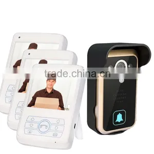2.4GHz 3.5"screen Wireless Video Door Phone QL350 Intercom Camera Night Vision Doorbell Home Security 1v3 thumbnail-1