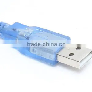 Transparent Blue USB2.0 Cable Male to Mini 5PIN 5m thumbnail-4