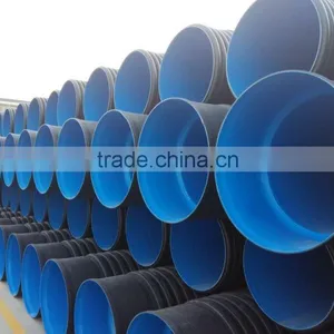 Black PE DWC Drain Pipe Waste Water Drainage Pipe 4kn 8kn thumbnail-3