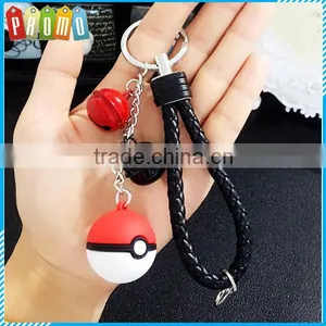 Pokemon Ball With Hanging Bells Keychain thumbnail-1