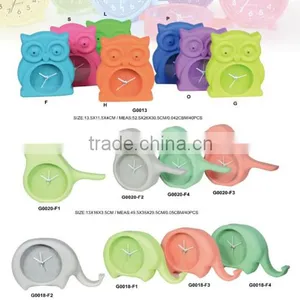 Home Decor Cheap Silicone Desk Clock Animal Shaped Alarm Clock thumbnail-1