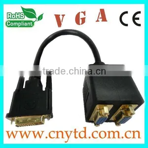Black Color High Speed Dvi to Vga Adapter thumbnail-1