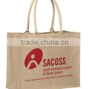 2015 Fashion 100% Jute Reusable Shopping Jute Bag thumbnail-1